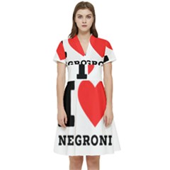 I Love Negroni Short Sleeve Waist Detail Dress by ilovewhateva