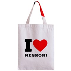 I Love Negroni Zipper Classic Tote Bag by ilovewhateva