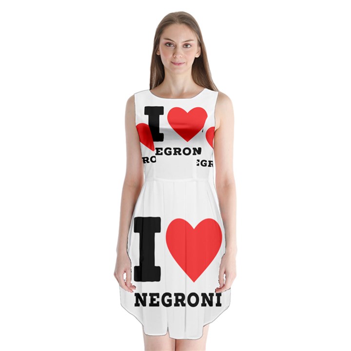 I love negroni Sleeveless Chiffon Dress  