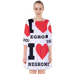 I Love Negroni Smock Dress by ilovewhateva