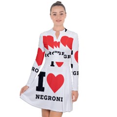 I Love Negroni Long Sleeve Panel Dress by ilovewhateva