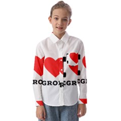 I Love Negroni Kids  Long Sleeve Shirt by ilovewhateva