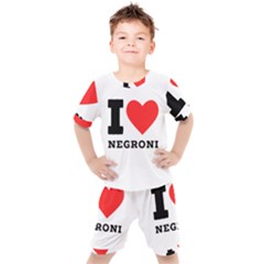 I Love Negroni Kids  Tee And Shorts Set by ilovewhateva