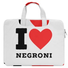 I Love Negroni Macbook Pro 13  Double Pocket Laptop Bag by ilovewhateva