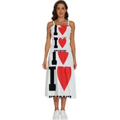 I Love Negroni Sleeveless Shoulder Straps Boho Dress by ilovewhateva