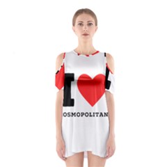 I Love Cosmopolitan  Shoulder Cutout One Piece Dress by ilovewhateva