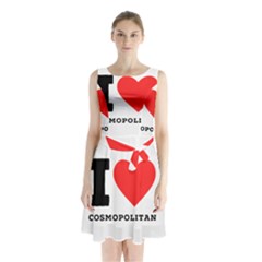 I Love Cosmopolitan  Sleeveless Waist Tie Chiffon Dress by ilovewhateva