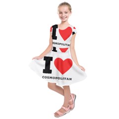 I Love Cosmopolitan  Kids  Short Sleeve Dress by ilovewhateva