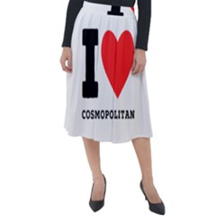 I Love Cosmopolitan  Classic Velour Midi Skirt  by ilovewhateva