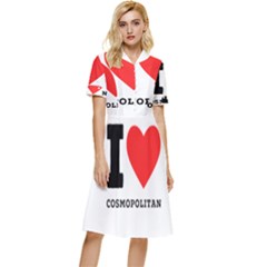 I Love Cosmopolitan  Button Top Knee Length Dress by ilovewhateva