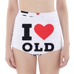 I Love Old Fashioned High-waisted Bikini Bottoms by ilovewhateva