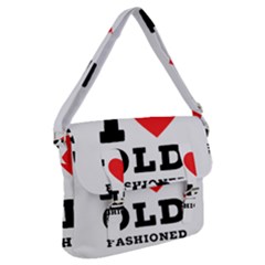 I Love Old Fashioned Buckle Messenger Bag by ilovewhateva