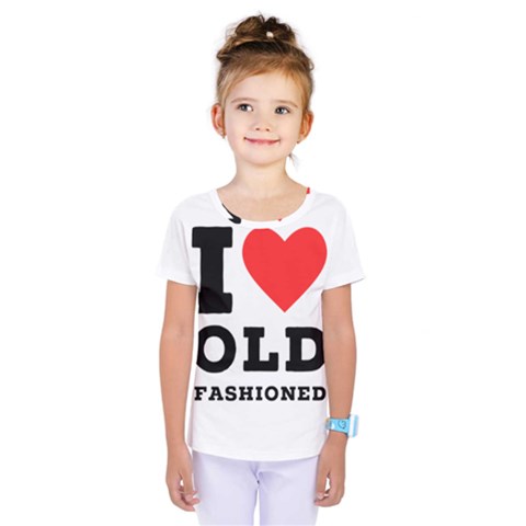 I Love Old Fashioned Kids  One Piece Tee by ilovewhateva