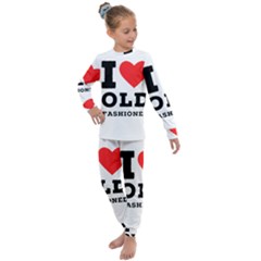 I Love Old Fashioned Kids  Long Sleeve Set  by ilovewhateva