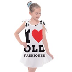 I Love Old Fashioned Kids  Tie Up Tunic Dress by ilovewhateva