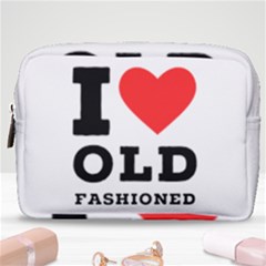 I Love Old Fashioned Make Up Pouch (medium) by ilovewhateva