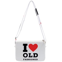 I Love Old Fashioned Double Gusset Crossbody Bag by ilovewhateva