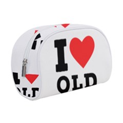 I Love Old Fashioned Make Up Case (small) by ilovewhateva