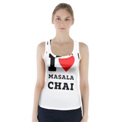 I Love Masala Chai Racer Back Sports Top