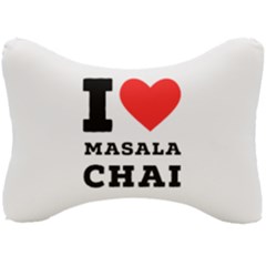 I Love Masala Chai Seat Head Rest Cushion by ilovewhateva