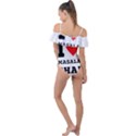 I love masala chai Frill Detail One Piece Swimsuit View2