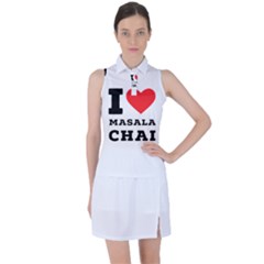 I Love Masala Chai Women s Sleeveless Polo Tee by ilovewhateva