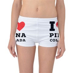 I Love Pina Colada Reversible Boyleg Bikini Bottoms by ilovewhateva