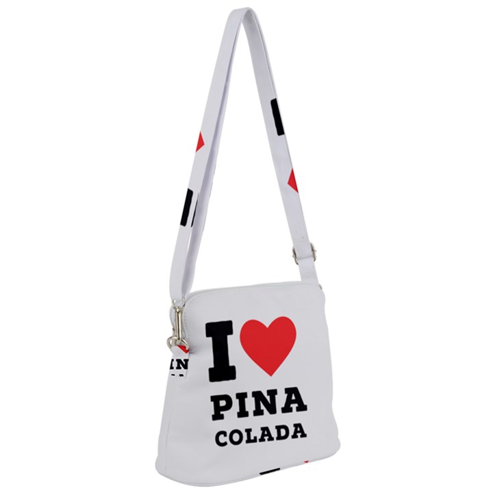 I love pina colada Zipper Messenger Bag