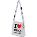 I love pina colada Zipper Messenger Bag View2