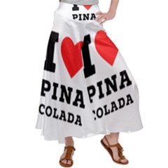 I Love Pina Colada Women s Satin Palazzo Pants by ilovewhateva