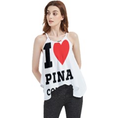 I Love Pina Colada Flowy Camisole Tank Top by ilovewhateva