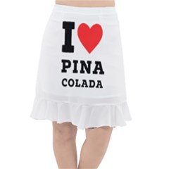 I Love Pina Colada Fishtail Chiffon Skirt by ilovewhateva