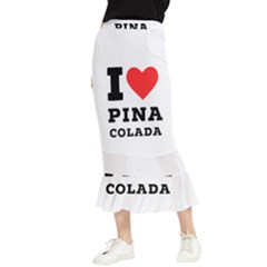 I Love Pina Colada Maxi Fishtail Chiffon Skirt by ilovewhateva