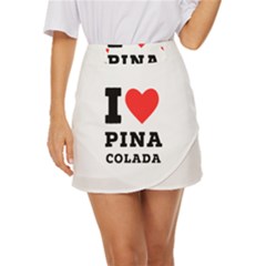 I Love Pina Colada Mini Front Wrap Skirt by ilovewhateva