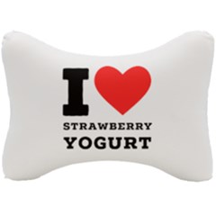 I Love Strawberry Yogurt Seat Head Rest Cushion by ilovewhateva