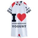 I love strawberry yogurt Kids  Boyleg Half Suit Swimwear View1