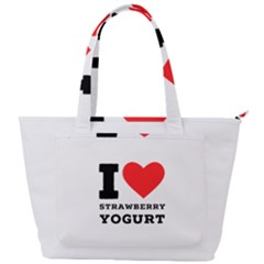 I Love Strawberry Yogurt Back Pocket Shoulder Bag  by ilovewhateva