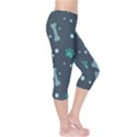 Bons Foot Prints Pattern Background Capri Leggings  View4