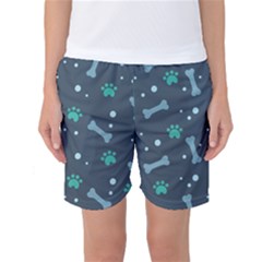 Bons Foot Prints Pattern Background Women s Basketball Shorts by Salman4z