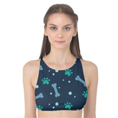 Bons Foot Prints Pattern Background Tank Bikini Top by Salman4z