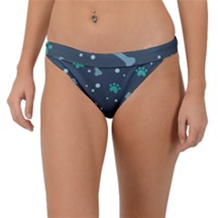 Bons Foot Prints Pattern Background Band Bikini Bottoms by Salman4z