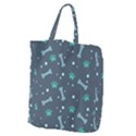 Bons Foot Prints Pattern Background Giant Grocery Tote View1