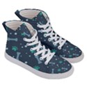 Bons Foot Prints Pattern Background Men s Hi-Top Skate Sneakers View3