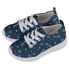 Bons Foot Prints Pattern Background Kids  Lightweight Sports Shoes by Salman4z