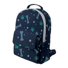 Bons Foot Prints Pattern Background Flap Pocket Backpack (large) by Salman4z