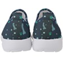 Bons Foot Prints Pattern Background Kids  Slip On Sneakers View4