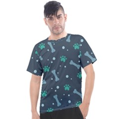 Bons Foot Prints Pattern Background Men s Sport Top by Salman4z