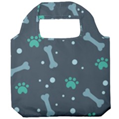 Bons Foot Prints Pattern Background Foldable Grocery Recycle Bag by Salman4z