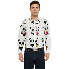 Playing Panda Cartoon Men s Long Sleeve  Shirt by Salman4z