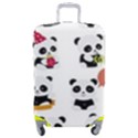 Playing Panda Cartoon Luggage Cover (Medium) View1